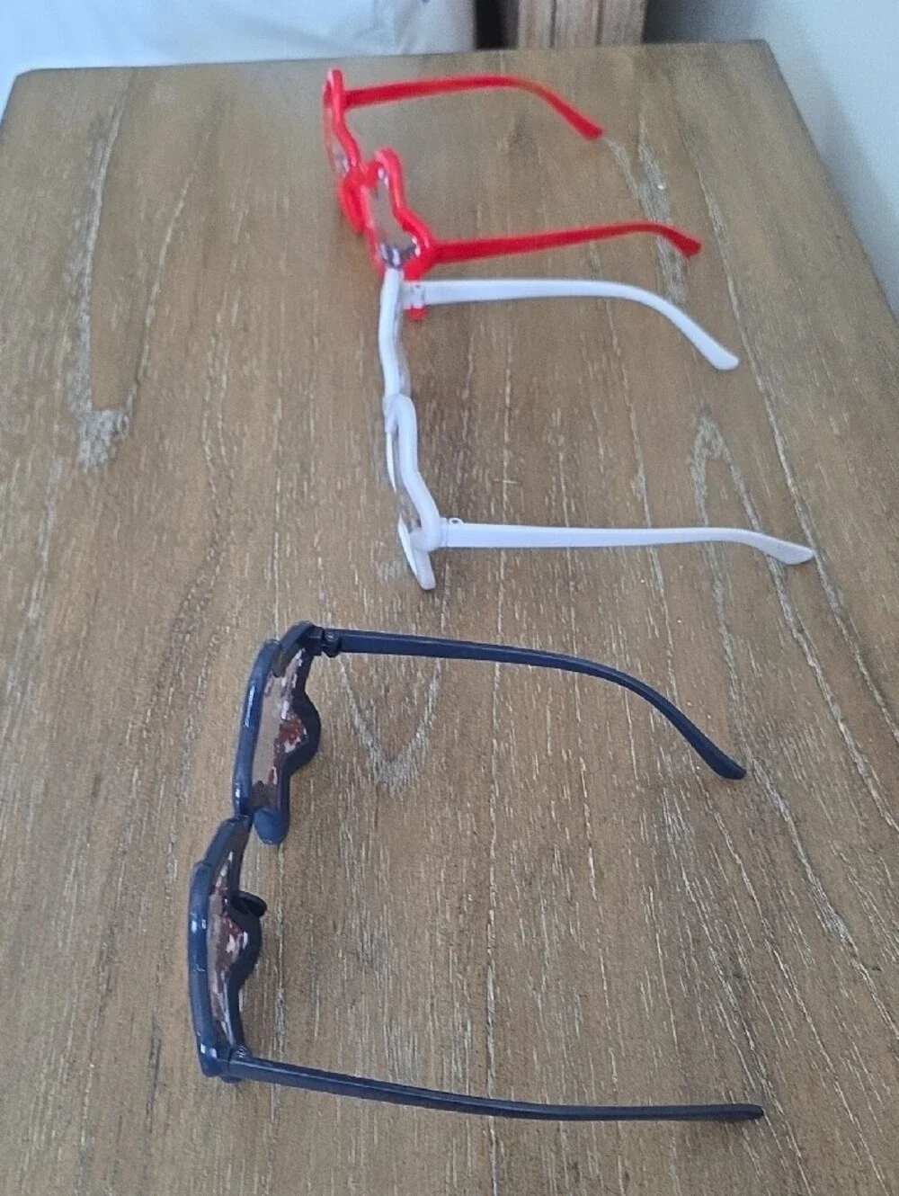 Kids Star-Shaped Confetti Sunglasses - Red, White, Navy